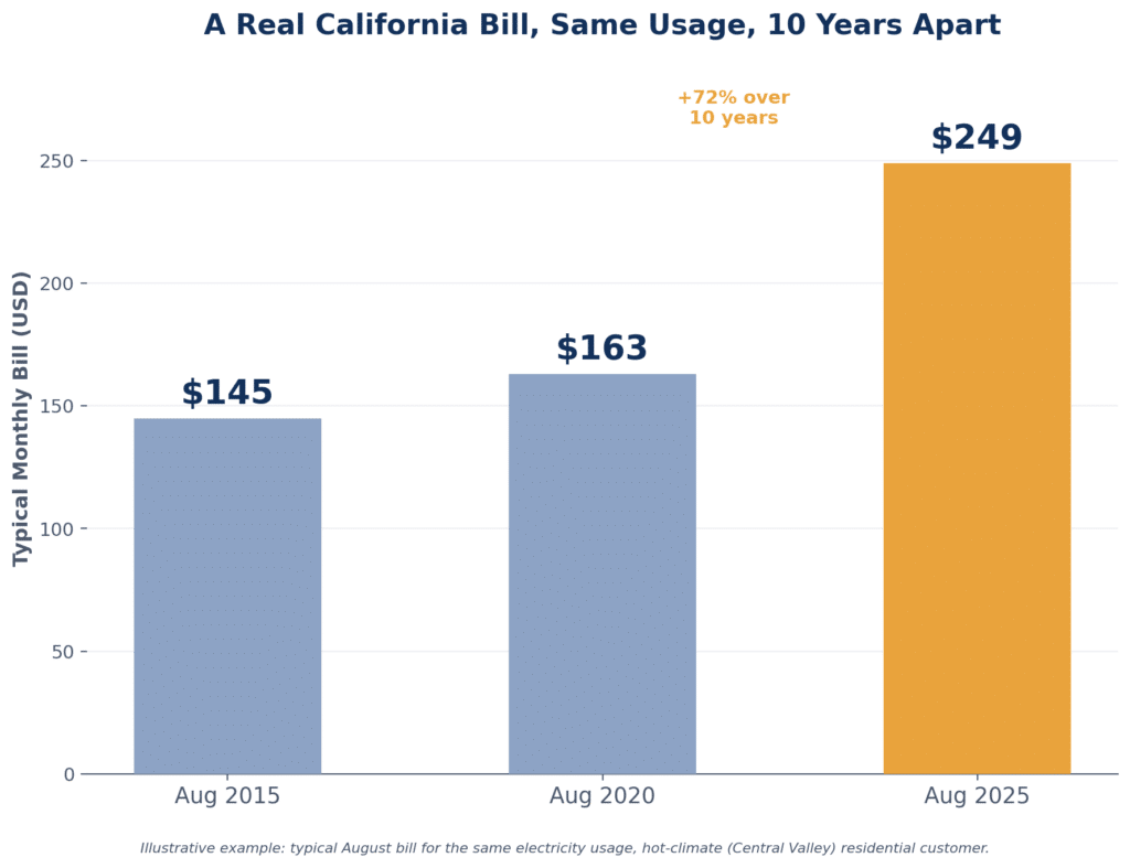ca bill trajectory chart